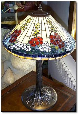 Cone Lamp- On Tall Base At Client's Request