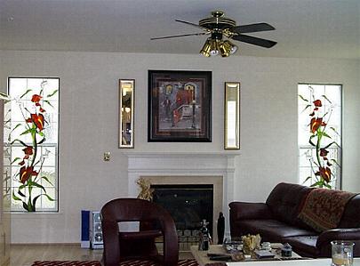 Living room stained glass
