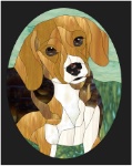 Stained Glass Pattern-Beagle