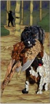 Stained Glass Pattern-Bird Dog