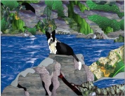 Stained Glass Pattern-Border Collie