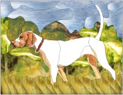 Stained Glass Pattern-Coon Hound