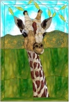 Stained Glass Pattern-Giraffe