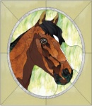 Stained Glass Pattern-Horse