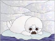 Stained Glass Pattern-Harp Seal