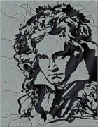 Stained Glass Cabinet Door Pattern Beethoven