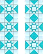 Stained Glass Cabinet Door Pattern Geometric Stars