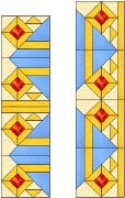 Stained Glass Cabinet Door Pattern Geometric Diamonds