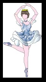 Stained Glass Pattern Ballerina Suncatcher