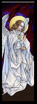 Stained Glass Pattern Angel