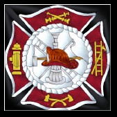 Stained Glass Pattern Fire Fighters' Insignia