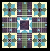 Stained Glass Pattern Parchisi Mosaic