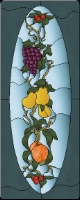 Stained Glass Pattern Abundant Fruit Cabinet Door