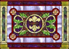 Stained Glass Pattern Gothic Floral