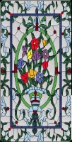 Stained Glass Pattern  Victorian Floral