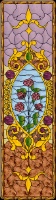 Stained Glass Pattern Victorian Roses