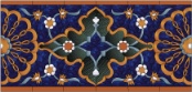 stained glass arab floral