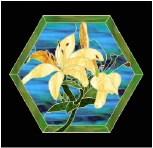 stained glass pattern Daylily Stone