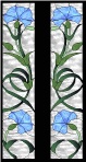 stained glass pattern Morning Glories