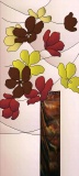 Fused Glass Pattern Oriental Flowers