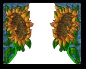 Stained Glass Pattern Sunflower