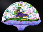 Stained Glass Pattern Mardi Gras Jester