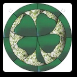 Stained Glass Pattern Shamrock