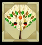 Stained Glass Pattern Shaker Tree of Life