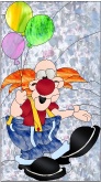 Stained Glass Pattern Balloon Clown