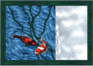 Stained Glass Pattern Koi Pool