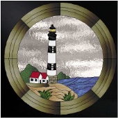 Stained Glass Pattern Lighthouse