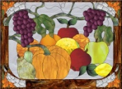 Stained Glass Pattern Bountiful Harvest