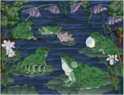 Stained Glass Pattern Frog Convention
