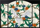 Stained Glass Pattern Birds of Paradise