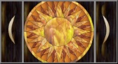 Stained Glass Pattern Sunburst