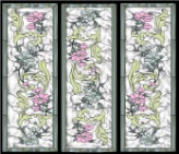 Stained Glass Pattern Antique Floral