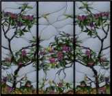Stained Glass Pattern Rhododendrons