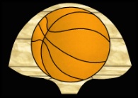 Stained Glass Pattern Fan Lamp-Basketball
