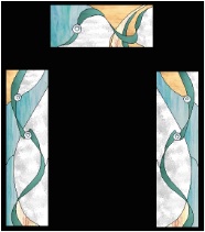Stained Glass Pattern Just Ribbons No Bows