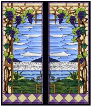 Stained Glass Pattern Waterscape