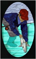 Stained Glass Pattern Bahama Bone Fish