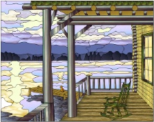 Stained Glass Pattern Montana Moment