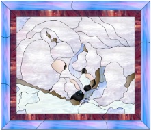 Stained Glass Pattern Polar Cuddle