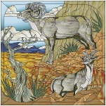 Stained Glass Pattern Big Horn Sheep