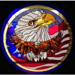 Vic Gordon - American Eagle Stained Glass Panel