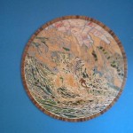 Wave - Inlaid Wood - Marquetry pattern Paned Expressions/fabricated by Debi Kelly