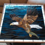 Eagle Stained Glass Mosaic Table TopDesign © 2015 Paned Expressions Studios - Fabricated by Emma Roberts