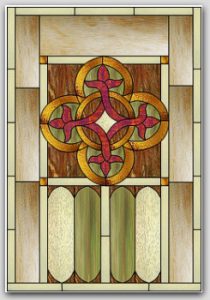 Celtic Knot Stained Glass Pattern © 2008 Paned Expressions Studios