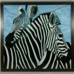 Zebra Mosaic - John Michael - Stained Glass Pattern © 2006 Paned Expressions Studios