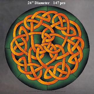 Celtic Craze Free Stained Glass Background